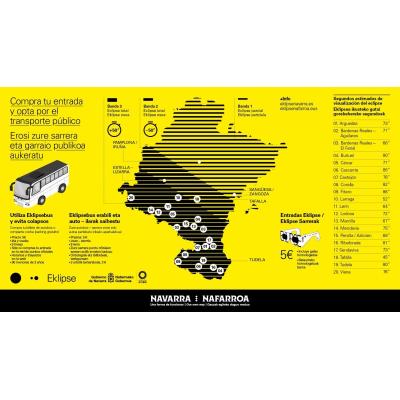 El Gobierno de Navarra habilita un servicio de transporte para acceder a los puntos oficiales de observación del eclipse del 12 de agosto