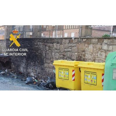 Artajona respira tras la detención de la autora de 15 incendios que afectaron a 41 contenedores de basura