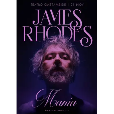 James Rodhes “Manía”. Alquiler teatro